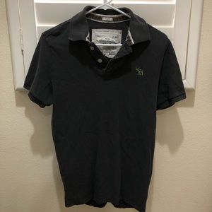Gray Abercrombie & Fitch Muscle Polo (mens)